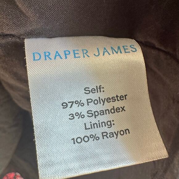 Draper James Allover Floral Print Long Sleeve Square Neck Top Red XL - Picture 10 of 13